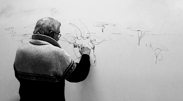 Turovski joonistab antiloopi savannis